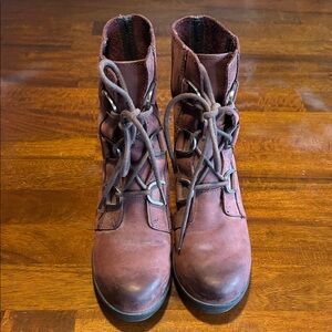 Sorel Women's Dark Brown Combat Boots